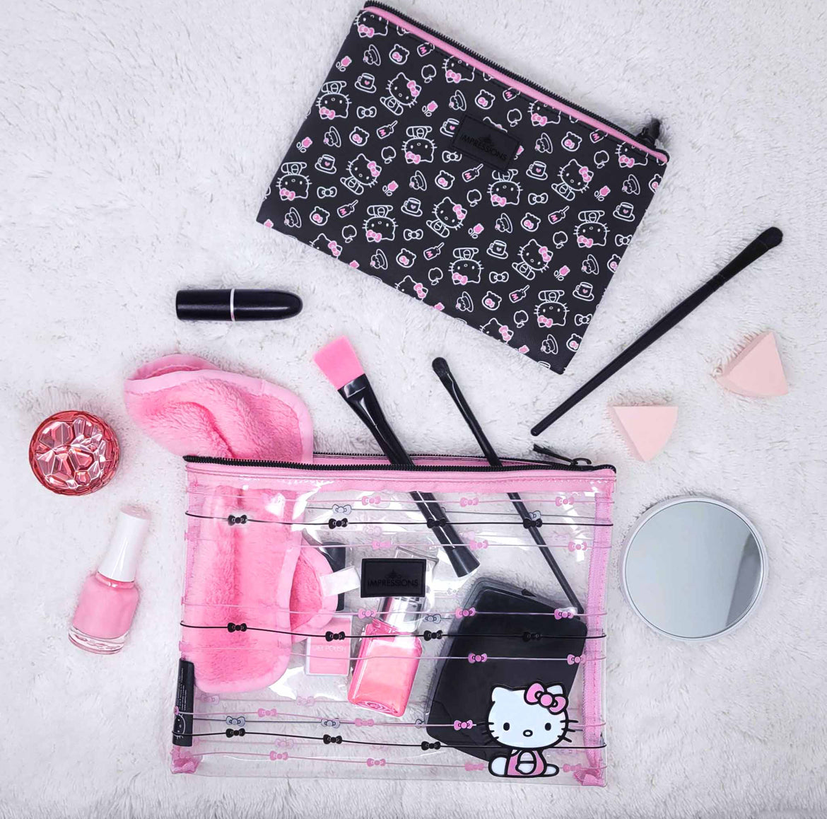 IMPRESSIONS VANITY X HELLO KITTY - SLIM POUCH SET