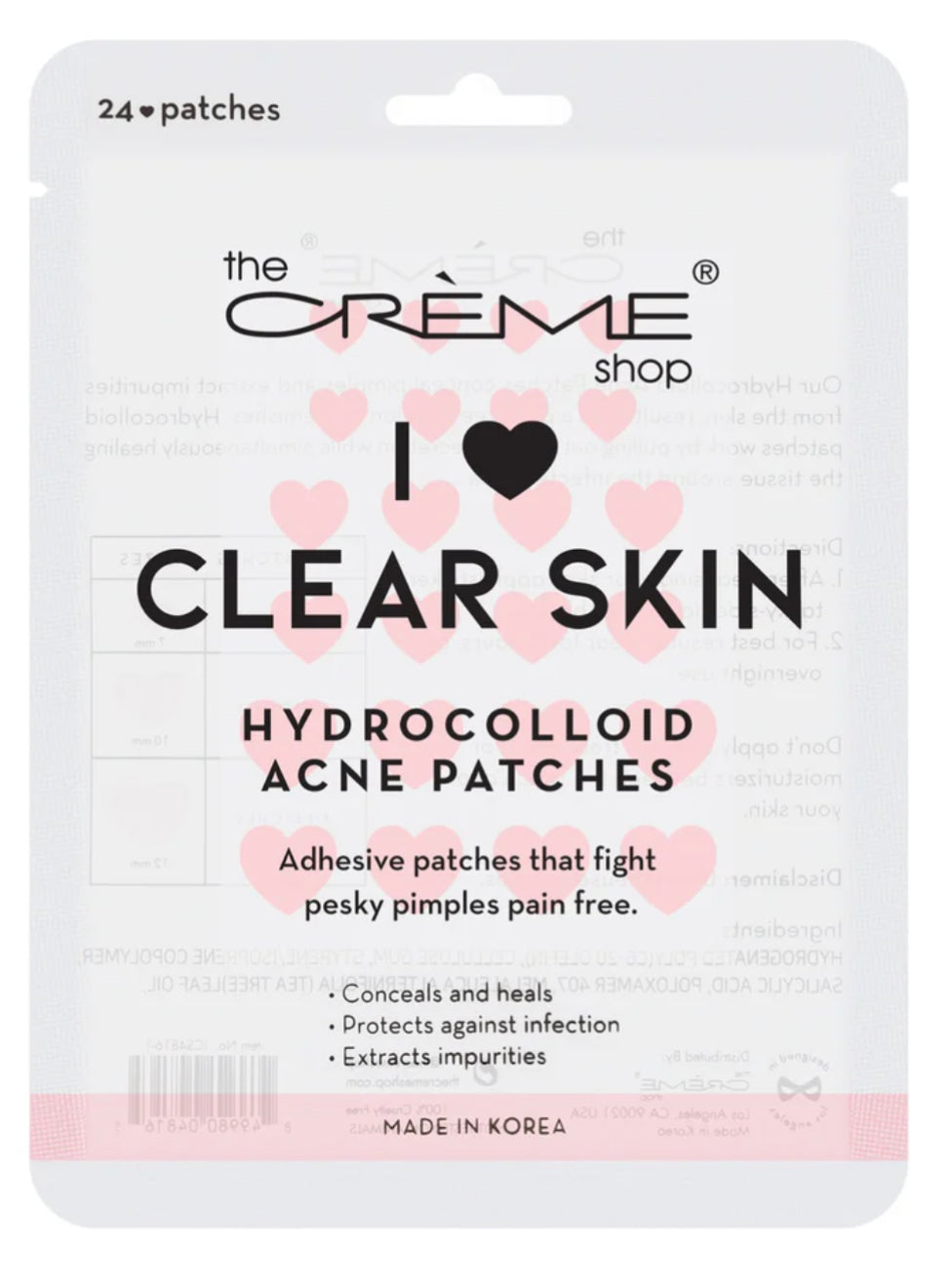 THE CRÈME SHOP- I ❤️ CLEAR SKIN ACNE PATCHES