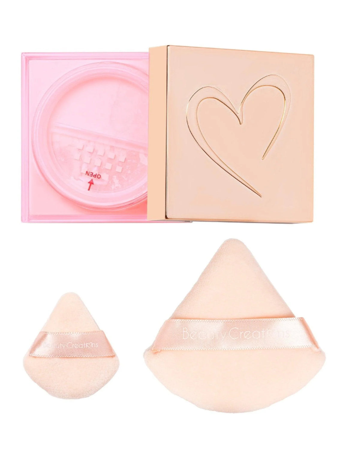 BEAUTY CREATIONS X PINK CLOUD SETTING POWDER + PUFF SET TALC FREE