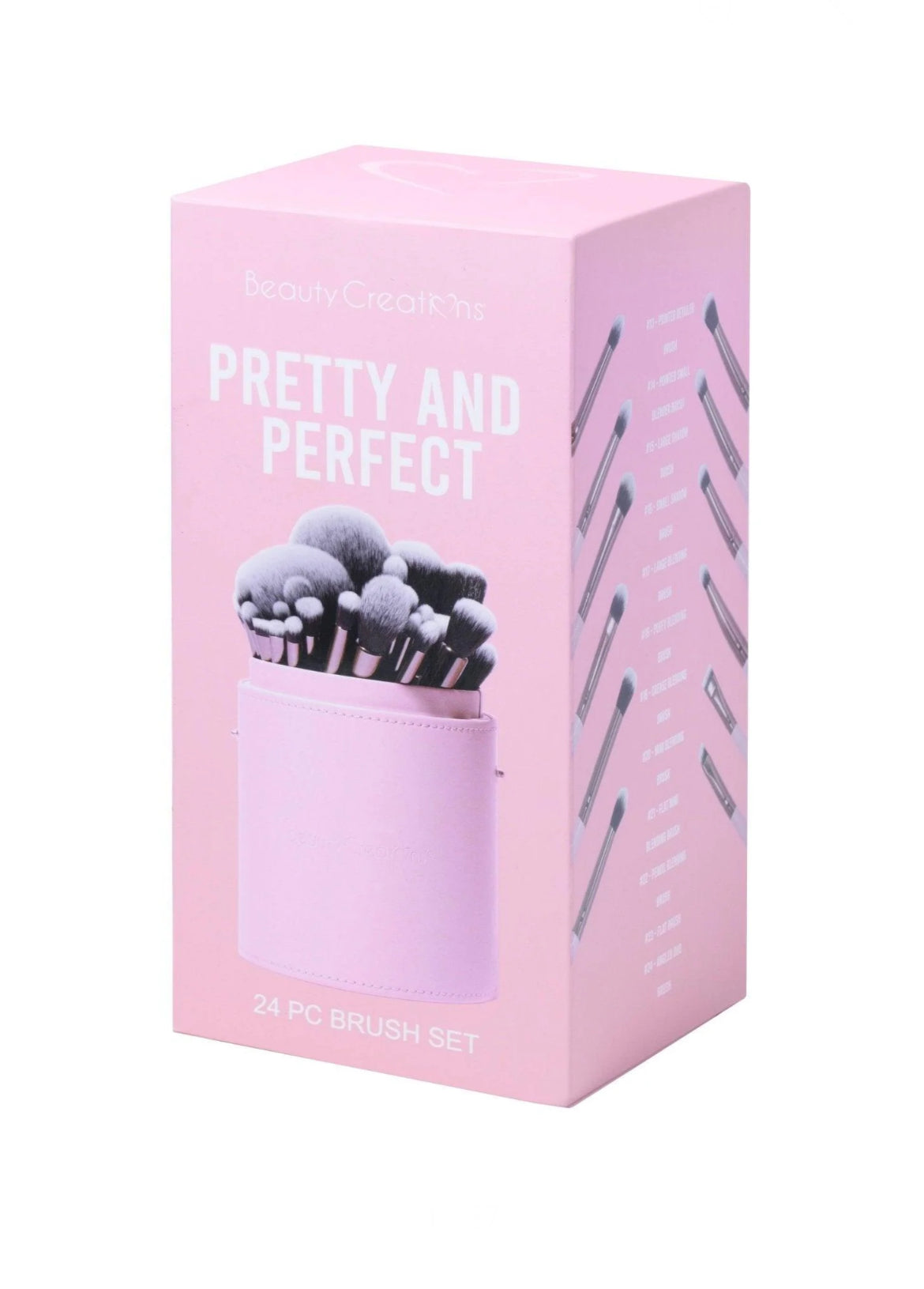 BEAUTY CREATIONS PRETTY AND PERFECT 24 PC BRUSH SET