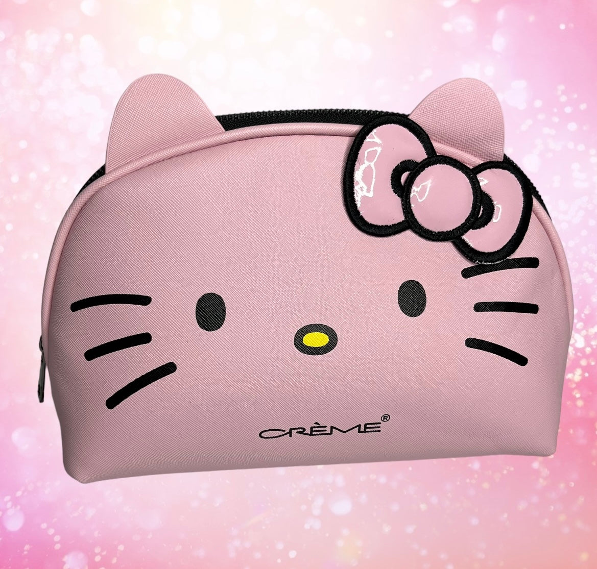 THE CREME SHOP X HELLO KITTY- THINK PINK MAKEUP POUCH