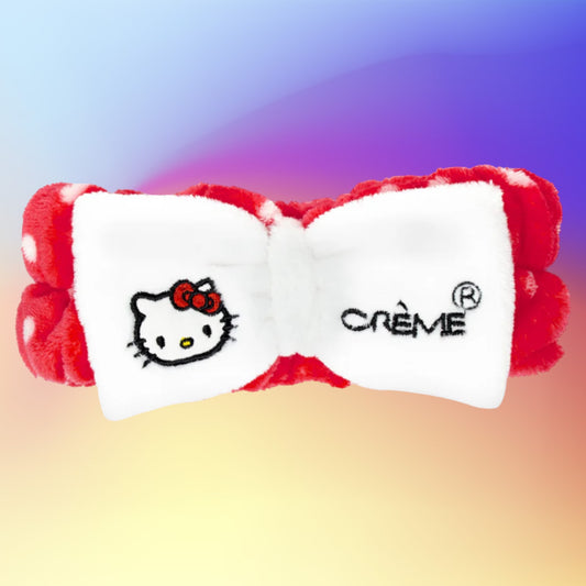 THE CRÈME SHOP X HELLO KITTY CLASSIC WHITE SPA TEDDY HEADBAND™️