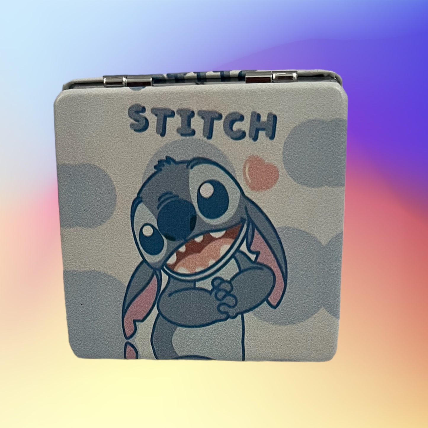 STITCH DUAL SIDED FOLDABLE COMPACT MIRROR